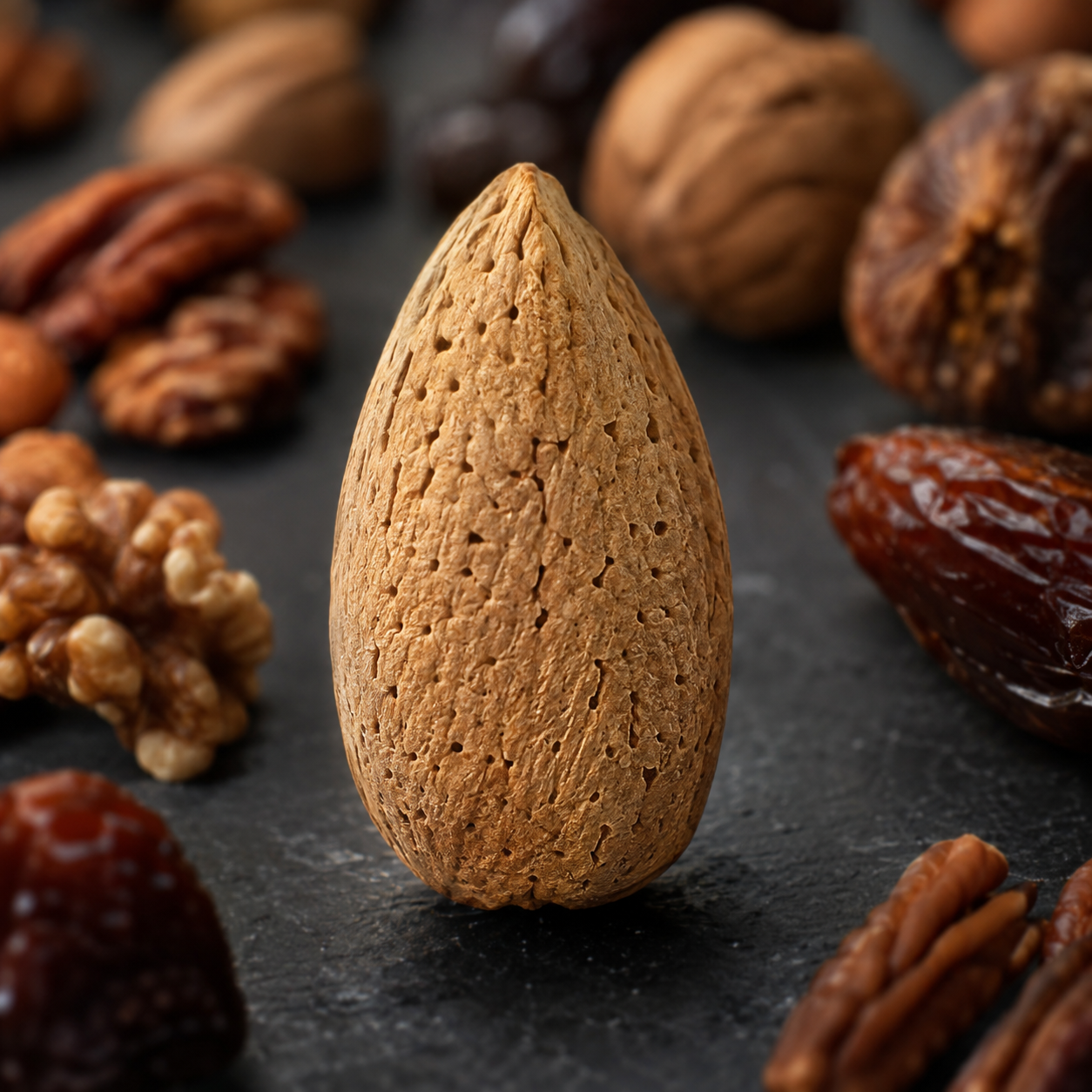 almond with shell